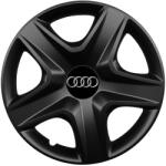 AutoHelix MSA Set 4 capace roti 15 inchi (R15) compatibile AUDI, Model 340 Black (Black340Audi)