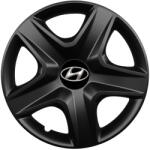 AutoHelix MSA Set 4 capace roti 15 inchi (R15) compatibile HYUNDAI, Model 340 Black (Black340HYUNDAI)