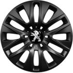 AutoHelix MSA Set 4 capace roti 15 inch, R15 compatibile PEUGEOT, Model 334 Black (Black334PEUGEOT)