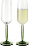 Kähler Pahare pentru șampanie Hammershøi 240 ml verzi 2 buc (693071) Pahar