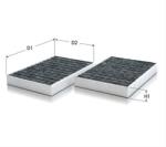 TECNECO Filtru habitaclu TECNECO CK1250C-2 (CK1250C-2)