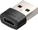 Vention USB 2.0 Male to USB-C Female Adapter Vention CDWB0 Black PVC (35394)