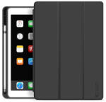 Tech-Protect Sc Pen Apple iPad 10.2 (2019 / 2020 / 2021) oldalra nyíló, kitámasztható mappa tok ceruza tartóval, fekete - ionstore