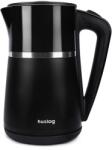 Huslog Fierbător electric Huslog HeatShell AK-1032, 1, 7 l, 2200 W, perete dublu, interior din inox, bază rotativă la 360°, negru Fierbator