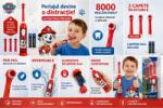 PAW Patrol Periuta de dinti electrica copii Paw Patrol Marshall, oscilanta 8000 miscari/min, 3 capete incluse, peri moi, impermeabila, baterii AAA incluse