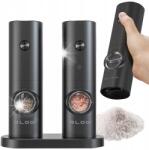 Blow Set de mlynci electrici pentru sare si piper, BLOW, inox, iluminare LED, 183x55mm, 2 bucati (alb si negru)