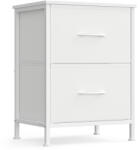 SONGMICS BELLAH modern 2 fiókos éjjeliszekrény, fehér (LGS312WH01)