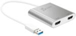  Adaptor j5create JUA365 USB 3.0 pentru două monitoare HDMI (PC)