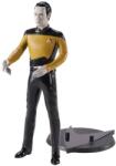  Figurină The Noble Collection Star Trek: The Next Generation Bendyfigs Lt. Cmdr. Data - 19 cm Figurina