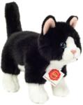  Pisică de pluș Teddy Hermann - alb-negru - 20 cm (918202)