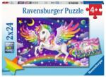 Ravensburger Puzzle Ravensburger - Unicorn și Pegas, 2×24 de piese Puzzle