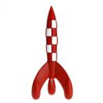  Figurină de colecție Moulinsart Tintin - racheta lunară, 17 cm Figurina