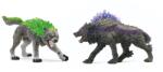  Figurine Schleich ELDRADOR® CREATURES - Granite Wolf vs. Shadow Wolf (72289) Figurina