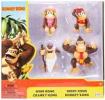  Set JAKKS Pacific cu 4 figurine Donkey Kong de 2, 5" (431174) Figurina