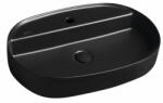 SAPHO Infinity Oval 60x40 cm matt black (10NF65060-2N)