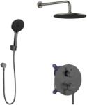 kielle Oudee I - Baterie încastrată pentru 2 consumatori, cu accesorii și corp EcoSpare, gun grey 20633SP27 (20633SP27)