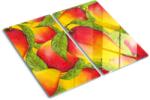 tulup Edzett üveg vágódeszka, Tulup, Mangó, Többszínű, 2x30x52 cm, 010010520010000007167 (010010520010000007167)