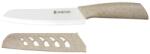 Ambition Kerámia Santoku Kés - 15 cm, Fehér, Védőtokkal (5907078430812)