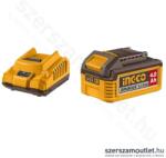 INGCO INGCO Akkumulátor (4, 0Ah/20V) + töltő (2A/230V) (FBCPK1012E) (FBCPK1012E)
