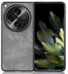 Gigapack OnePlus Open GIGAPACK Husă de telefon din plastic cu finisaj imitație de piele, GRI DESCHIS (GP-154588)