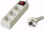 PremiumCord 3 Plug 2 m Switch (PP3K-02)