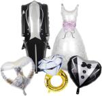 Realne Set Baloane Nuntă Rochie de Mireasă, Costum, 5 buc (RC-K-1871)