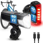 Fischer Set de lumini pentru bicicleta FISCHER Twin, 80 Lux, LED, reincarcabil USB-C (32271566)