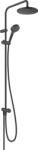 Hansgrohe Sistem de dus hansgrohe Vernis Blend, 205 mm, Mattschwarz, EcoSmart (55505762)