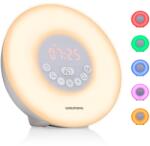 Grundig Ceas desteptator Grundig Lichtwecker, cu simulare a rasaritului, 10 sunete naturale, LED colorat (33331112)