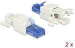 Delock plug Cat. 6a tool-free 2x (86417)