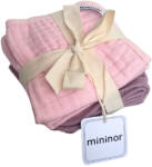 Mininor biopamut kendő 25x25 cm 6 db (rózsaszín/lila) (10294)