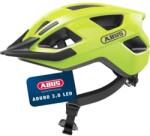 ABUS Aduro 3.0 LED Kerékpáros Sisak - M-es méret, Sárga - Hátsó Lámpával, Férfiaknak és Nőknek, Városi és Sport Túrákhoz