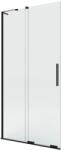NEW TRENDY Smart Black zuhanykabin fal walk-in 100 cm fekete matt/átlátszó üveg EXK-4191-WL (EXK4191WL)