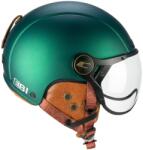 CGM 801V EBI Vintage kerékpár, síelés és e-bike sisak - Zöld szatén, XS (53-54 cm) (801V)