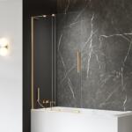 New Trendy Smart Gold Brushed zuhanyparaván 80 cm kétrészes arany csiszolt/átlátszó üveg EXK-7785-WL (EXK7785WL)