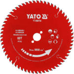TOYA disc circular PTFE, plăcuțe metal dur, pentru aluminiu, 185x20x60T (YT-608754)