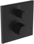 Ideal Standard Ceratherm C100 kád és zuhany csaptelep süllyesztett z termosztáttal fekete A8588XG (A8588XG)
