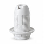 Steck E14 műanyag csillárfoglalat tartógyűrűvel fehér STP F14W (STP F14W)