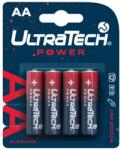 UltraTech Ceruza elem POWER AA, alkáli, 4 darabos csomag, LR6 (PUT-AA910001)