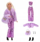  Flitteres Glamour Szett Szőrmével És Kiegészítőkkel Babi Babához 28-30 cm (UBB-SET-CEK7)
