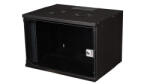 EQUIP Fali Rackszekrény - EWM-07-5440-B (19", 7U, 540x400mm, lapra szerelt, fekete) (EWM-07-5440-B) - ipkameradiszkont