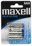 VEZ Maxell Elem - Alkáli elem, 4db AAA (LR03), 1, 5V (no mercury)