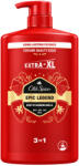 Old Spice Epic Legend férfi 3 az 1-ben tusfürdő, sampon és arclemosó - bourbon vaníliás, dohányos és fás illat - 1000 ml (8006530074018)