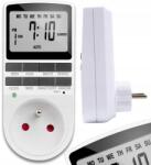 LTC Időprogramozó Kapcsoló Földelés LCD Kijelző (PROGRAMATOR CZASOWY TIMER 7 DNI W TYGODNIU)