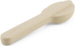 Lékué Natural Cutlery Set rozsdamentes acél utazó evőeszköz készlet 3db-os, 45% bio-alapú műanyag krémszínű tok