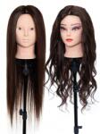 Shein Fodrász Edzőfej Sötétbarna Haj S07 66CM