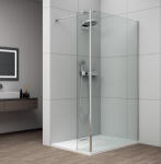 POLYSAN ESCA CHROM Walk-in zuhanyfal kiegészítő oldalfallal, 700mm, kieg. : 285mm, transzparent üveg (ES1070ES1030C) (POLYSAN-ES1070ES1030C)