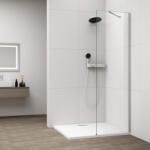 POLYSAN ESCA CHROME Walk-in zuhanyfal, falra szerelhető, transzparent üveg, 500mm (ES1050-01) (POLYSAN-ES1050-01)