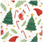  Karácsonyi Ornaments szalvéta 20 db-os 33x33 cm (PNN98613)