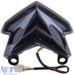  Motoros LED hátsó lámpa sötétített Kawasaki ZX-6R / Z800 / Z800e / Z125 Pro modellekhez (ODTLK6030386)
